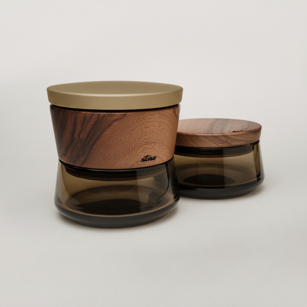 Stona bundle - champagne grinder lid + original storage jar
