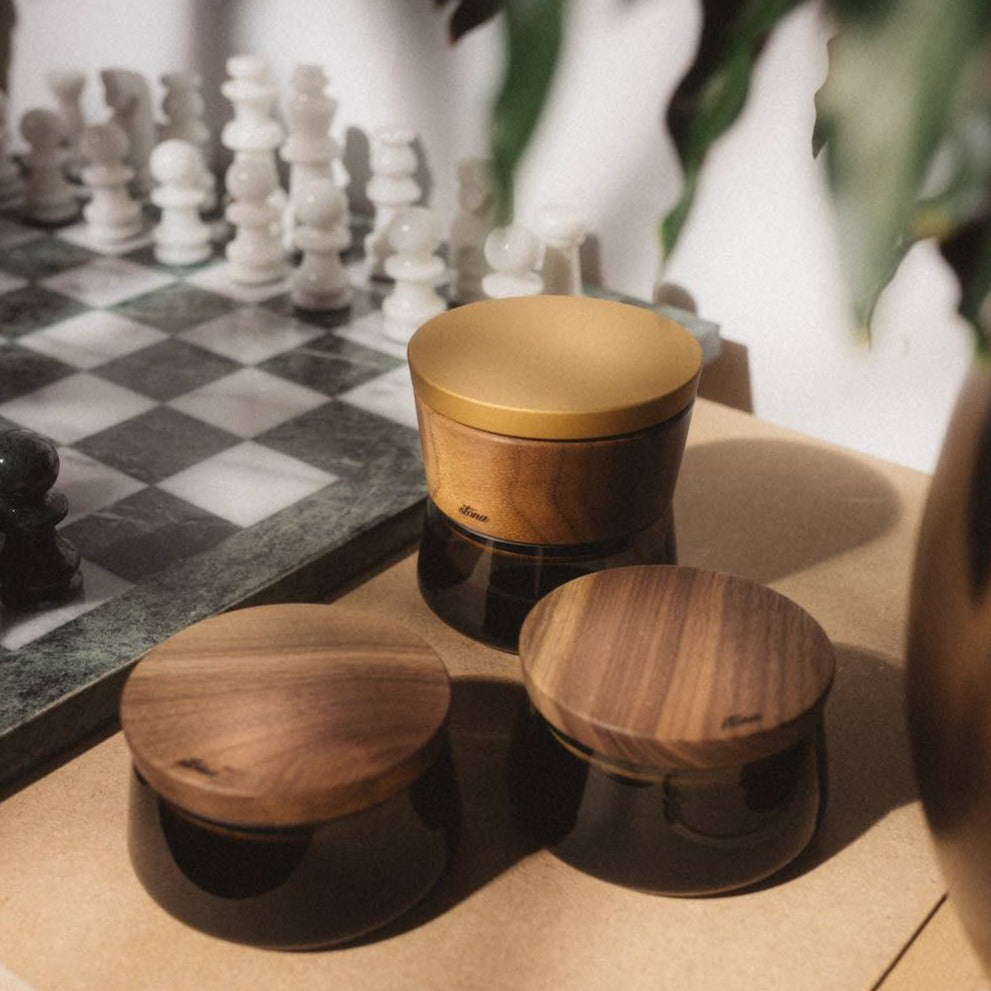 Stonito Storage Jar | Black Walnut